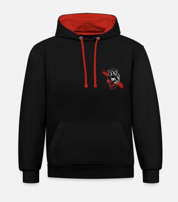 Black Hoodie with Skull Design