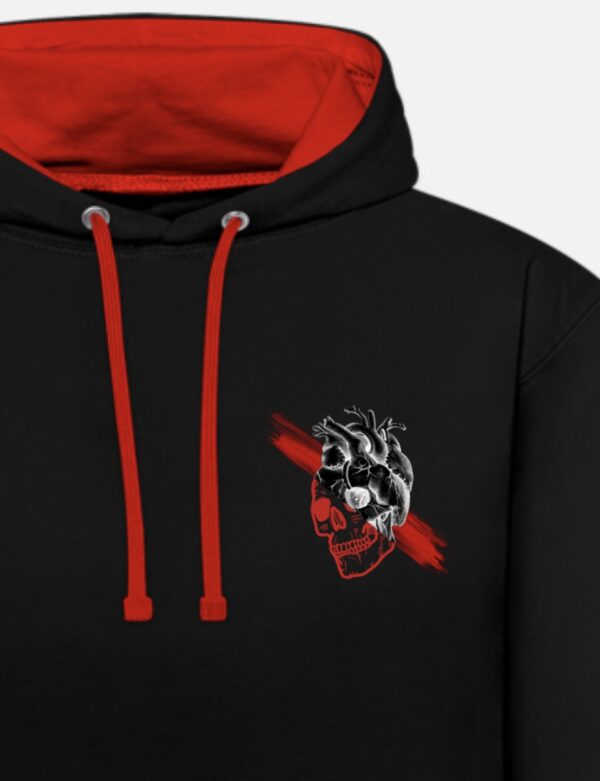 Black Hoodie with Skull Design - Image 3